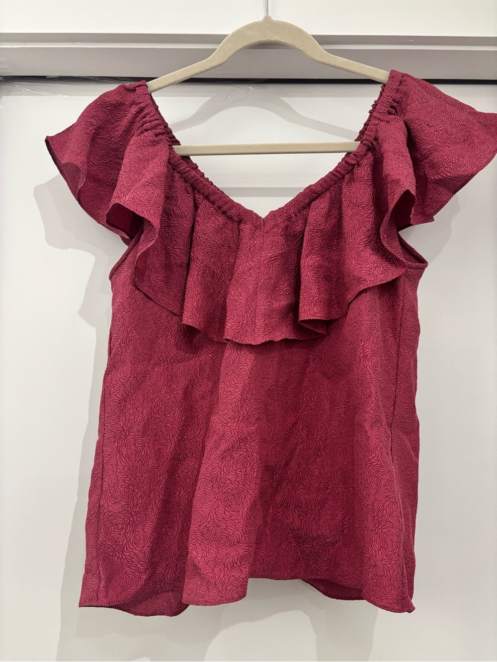 NWT Rebecca Taylor Silk Ruffle Top | Size 2 | $250 Retail